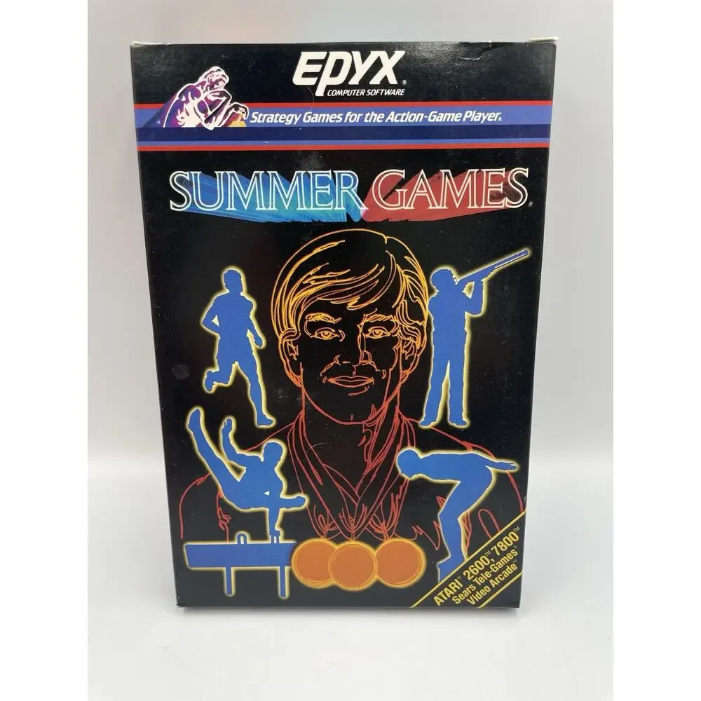 Summer Games for Atari 2600, 7200 1984 EPYX Complete With Manual